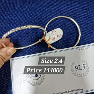 A picture of Silver bangles
