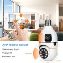 A picture of Wifi dual lense security camera