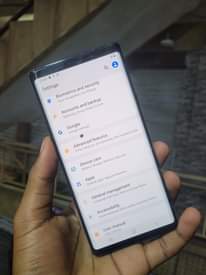 A picture of Samsung galaxy Note 9
