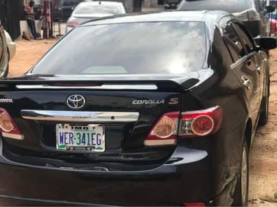 A picture of Toyota Corolla 2012 model Owerri imo state Nonny Autos deal