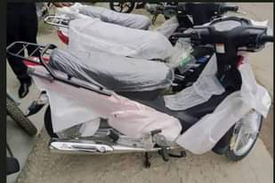 A picture of They are auction motorcycles by the Nigeria Custom Service with
