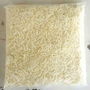 A picture of Shredded mozzarella cheese