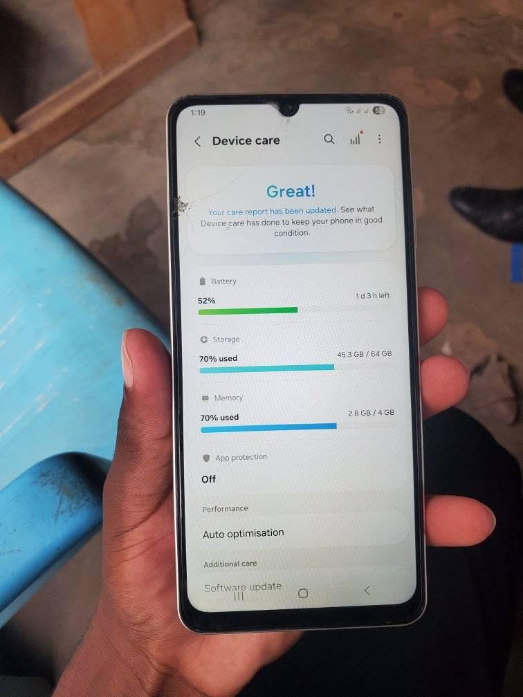 A picture of Samsung galaxy A06