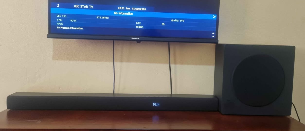 A picture of HISENSE SOUND BAR HS3100 480W 3 1 CHANNEL 0745790982