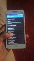 A picture of Samsung Galaxy grand prime Has some craxk