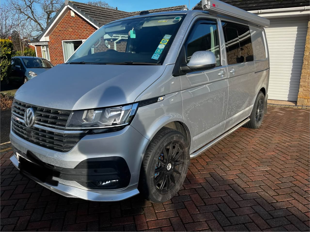 camper van with awning