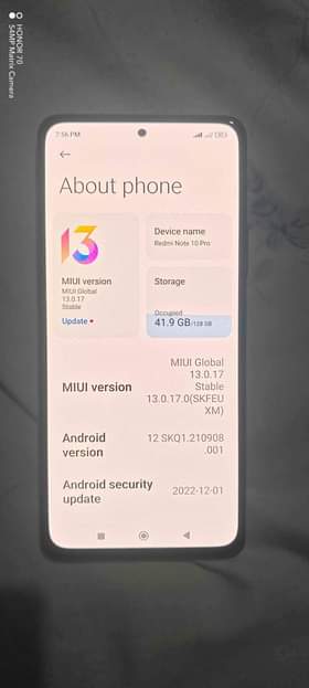 A picture of Xiaomi Redmi Note 10 Pro