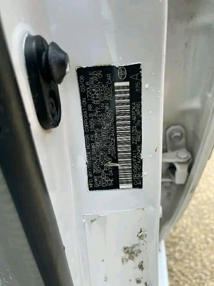 A picture of  A super clean Nigerian used Toyota Corolla . 2006