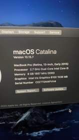 A picture of MacBook Pro 2015 8gb Ram 128ssd Keyboard Light