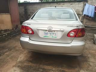 A picture of Reg 2004 Corolla 08068938140