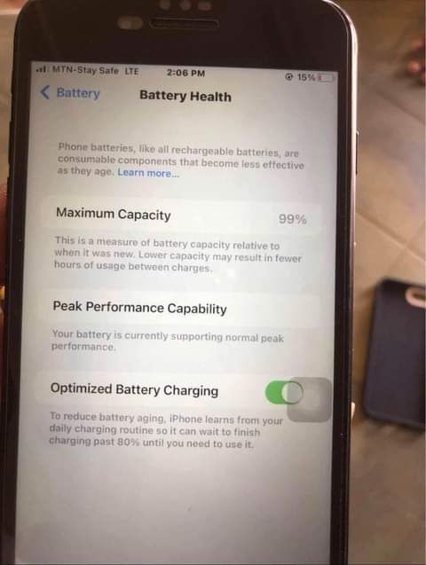 A picture of iPhone 7 Plus Im standard