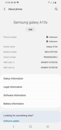 A picture of Simu . Aina ya Samsung Galaxy A10s