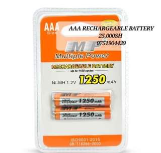 A picture of AAA RECHARGEABLE BATTERY