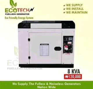 A picture of Ecotech fuelless Generator