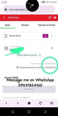 A picture of WHATSAPP 09041854160