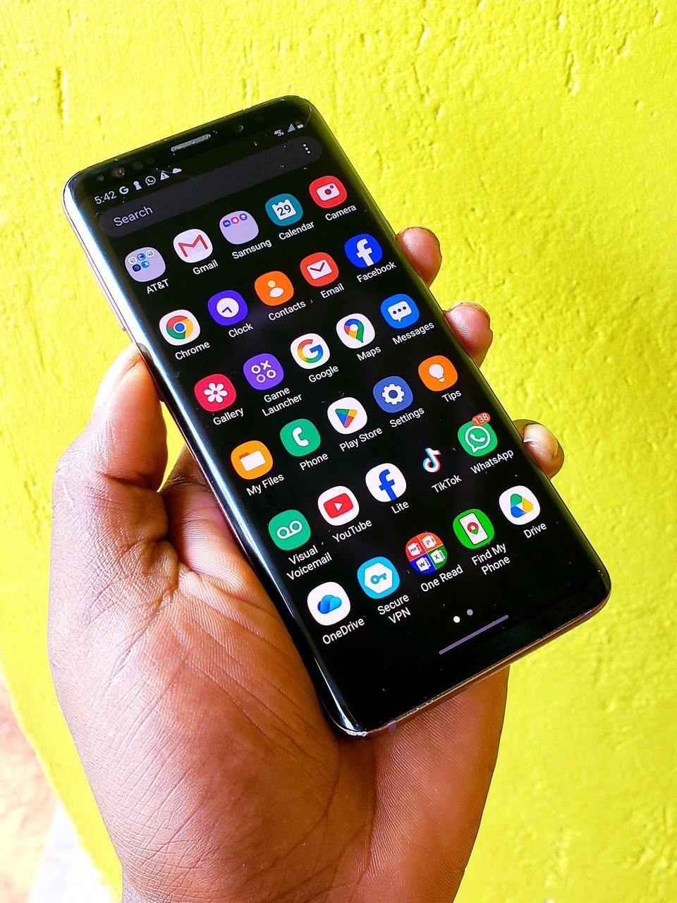 A picture of Samsung galaxy s9