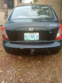 A picture of Hyundai accent 06 black