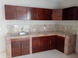 A picture of Kitchen cabinets