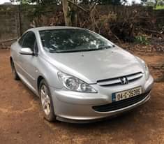 A picture of Direct Tokunbo Silver Peugeot 307 cc 2006 Manual Convertible Manual