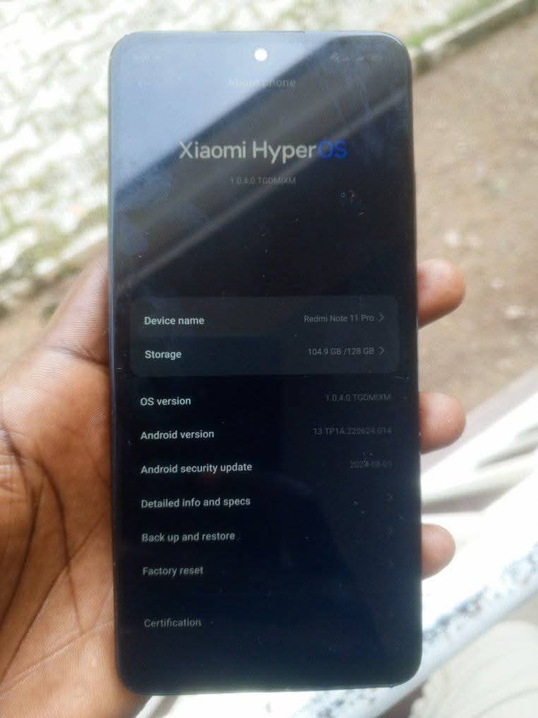 A picture of Redmi note 11 pro