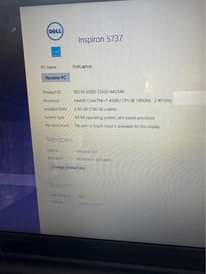 A picture of Laptop Dell i7