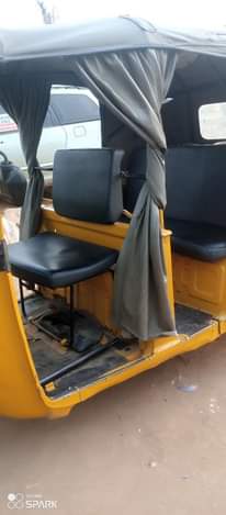 A picture of TVS tricycle