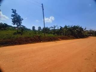 A picture of 50 100ft titled plots at wakiso Bukalango touching amain murram