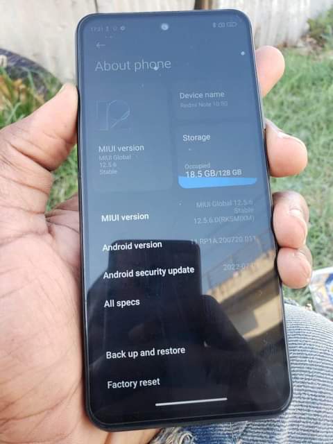 A picture of Redmi note 10 5g
