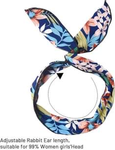 A picture of Yeshan Wire Headbands for Women Wired Twist Bow Headbands Polka