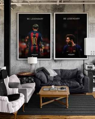 A picture of Messi Art Print Modern Home Office Gift for Him