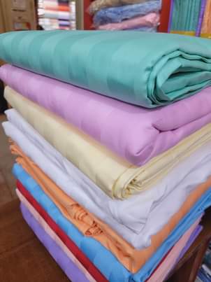 A picture of Stripped Egyptian cotton bedsheets