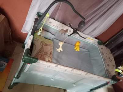 A picture of Large capacity baby folding bed