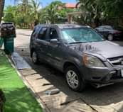 A picture of Clean Nigerian Used Grey Honda CRV 2003