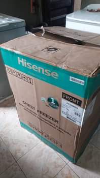 A picture of Brand new hisense deep freeze Price 220k Location onitsha