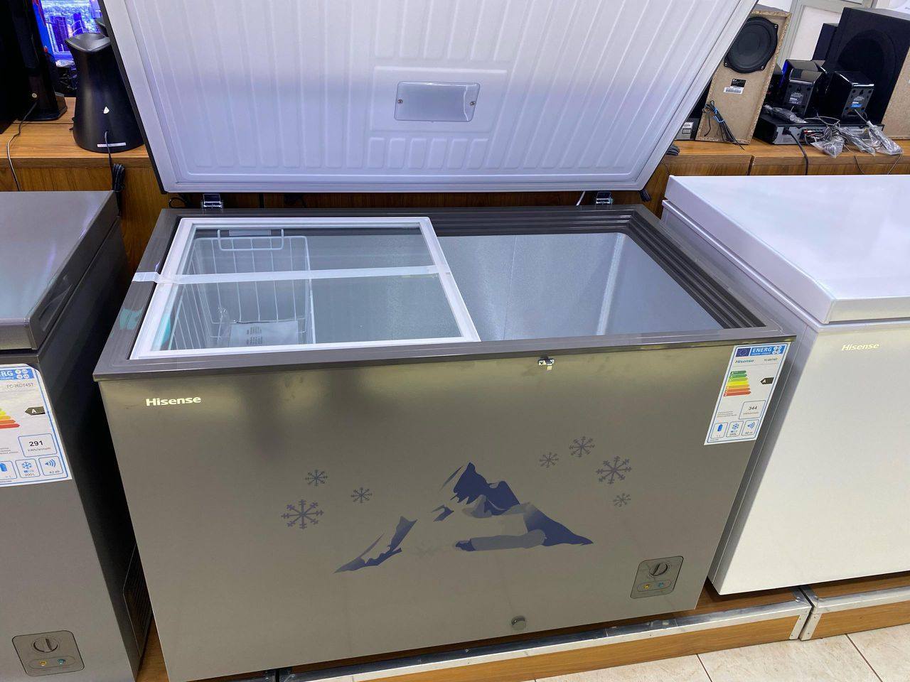 A picture of Hisense 400L Chest Freezer available Comes With A 3 Year
