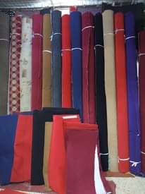 A picture of Wall to wall woolen carpets