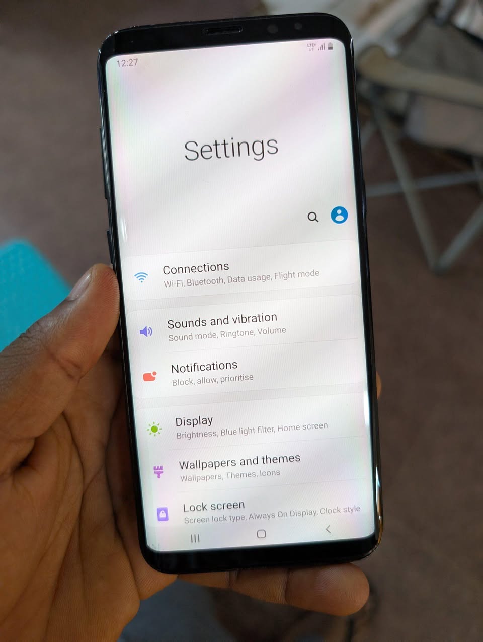 A picture of Samsung S8 plus 128gb