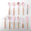 A picture of 1pc kitchen utensils silicone cooking ladle spatulas spoons brush whinsk