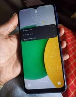 A picture of Samsung A03core gb32 ram2 network4G battery mAh5000 imenyooka sana inatakiwa