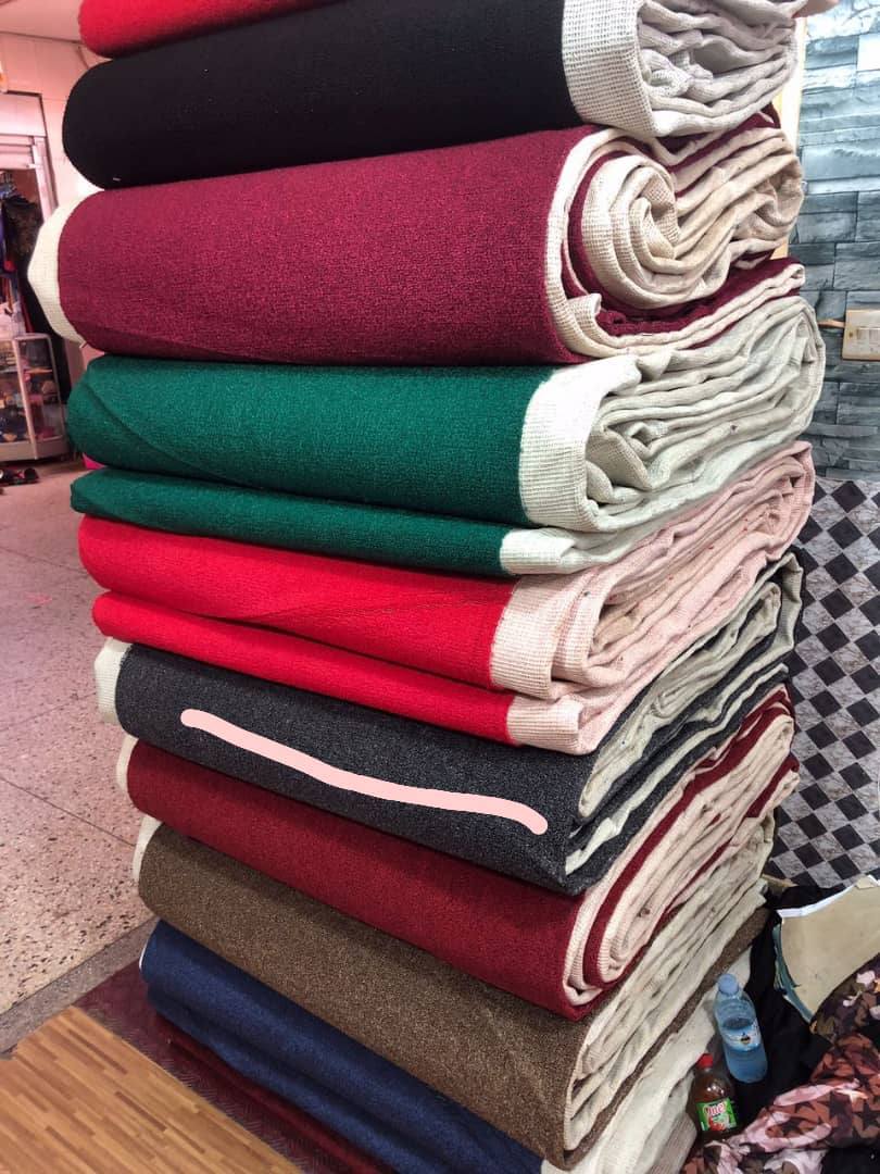 A picture of Wall to wall woolen carpets