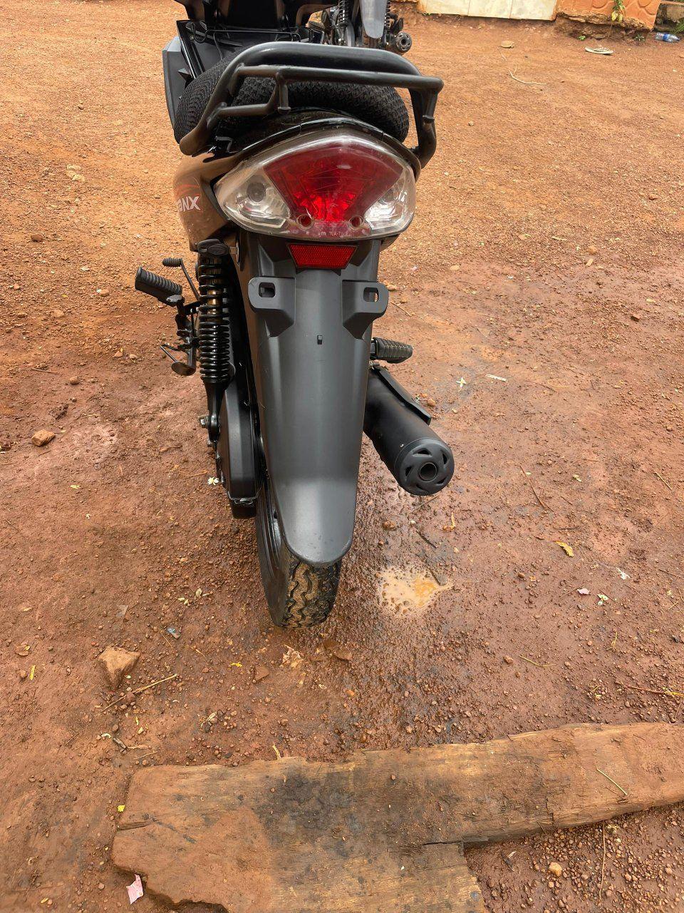 A picture of TVS ladies bike black available call or whatApp number 08163512055