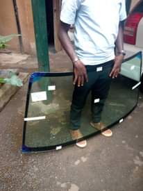 A picture of car windscreens