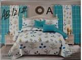 A picture of Bed sheets Pillow Case And Curtains Set
