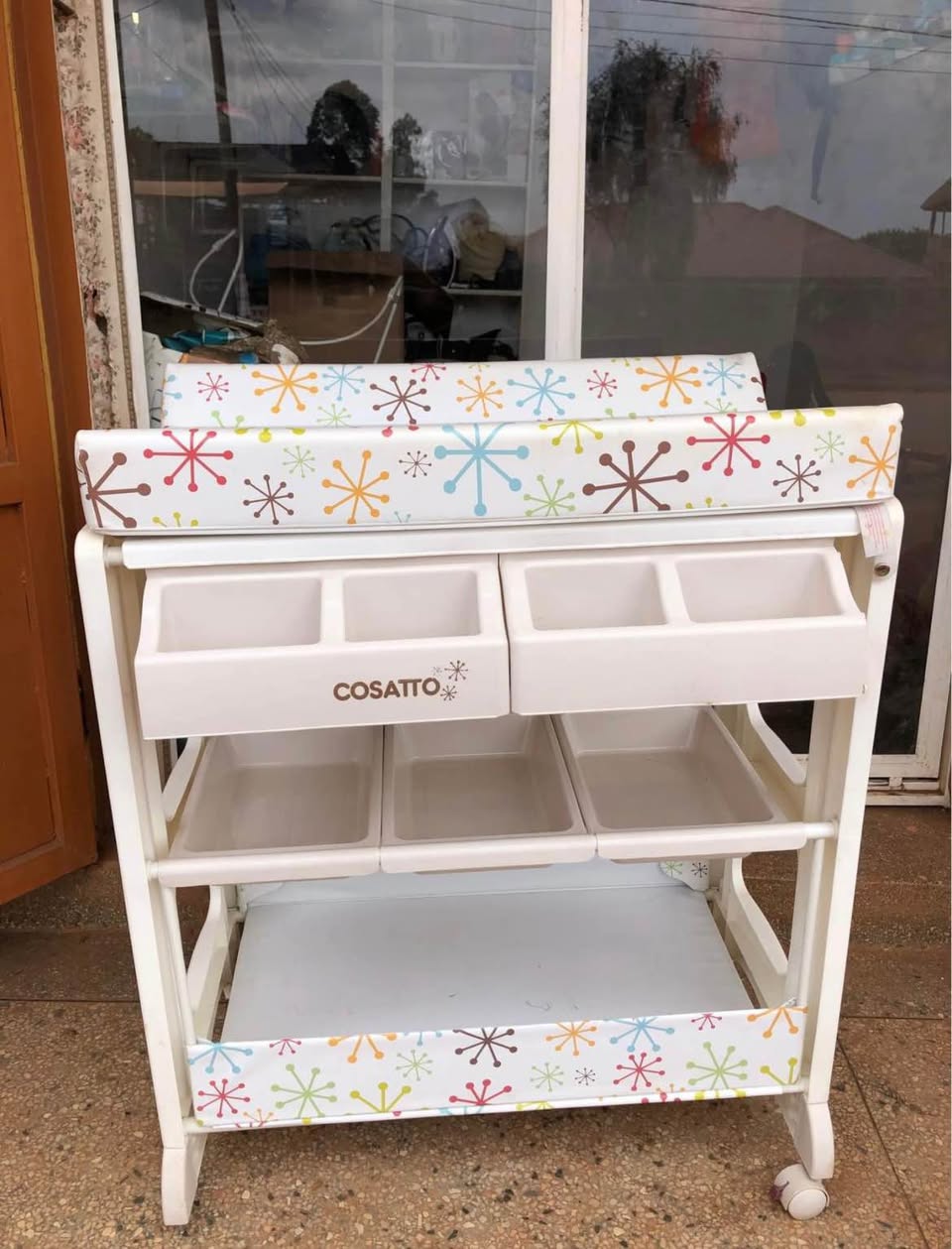A picture of Baby bath and changing in units are available