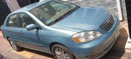 A picture of Toyota Corolla for sale and everything is working perfectly well