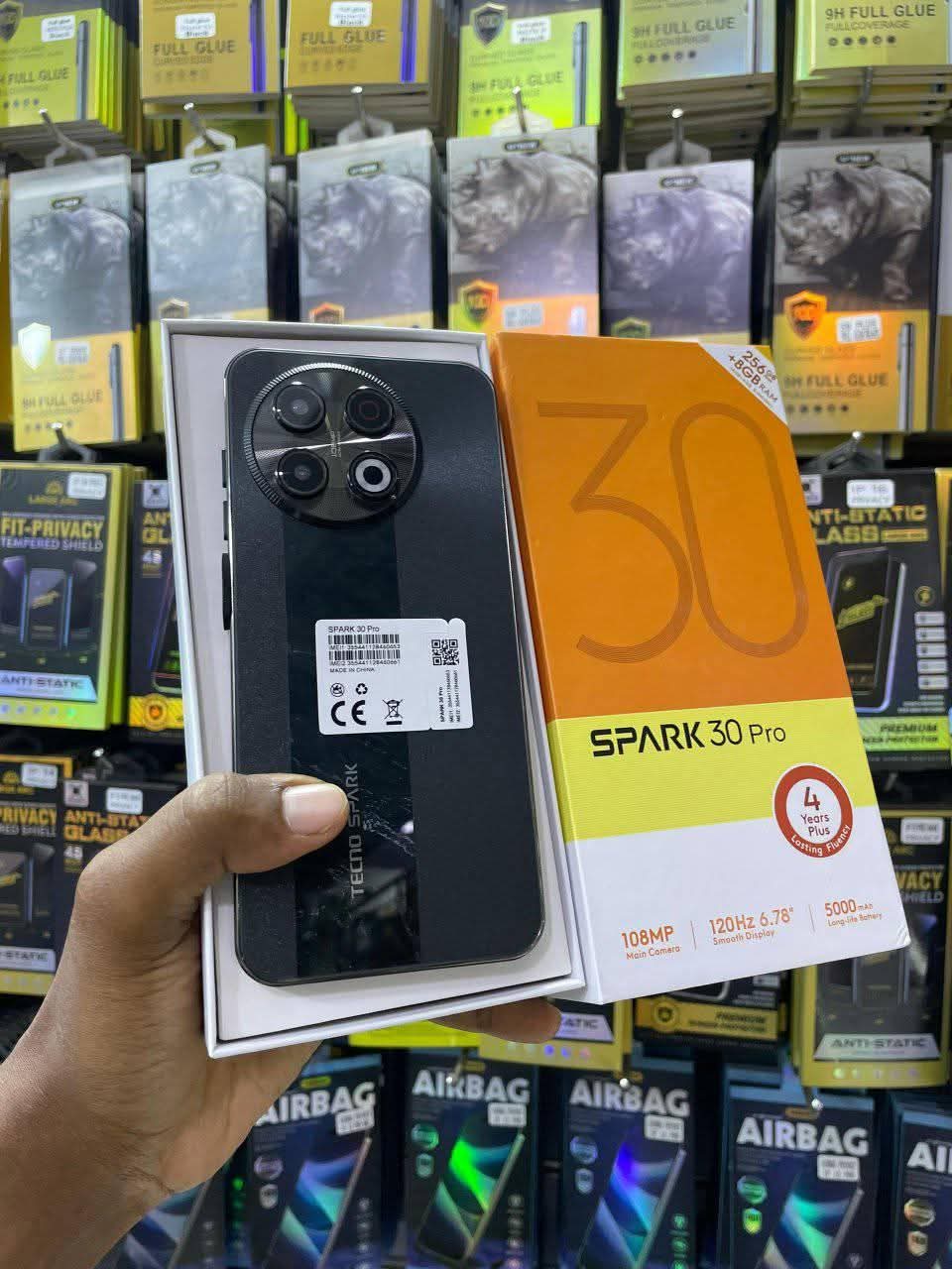 A picture of Tecno spark 30pro at 380k call 0753430863