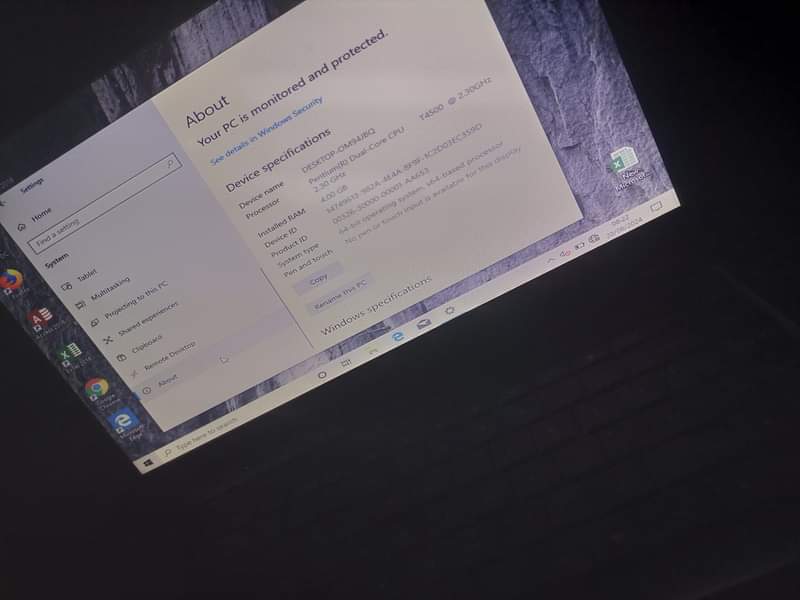 A picture of 4GB Ram Memory 320gb hard disk Screen size 15 6inch