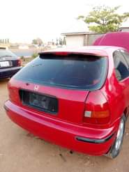 A picture of Honda civic fish eye with a very sound engine going