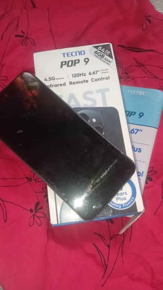 A picture of CLEAN TECNO POP 9 6GB RAM 64GB ROM WITH CARTON