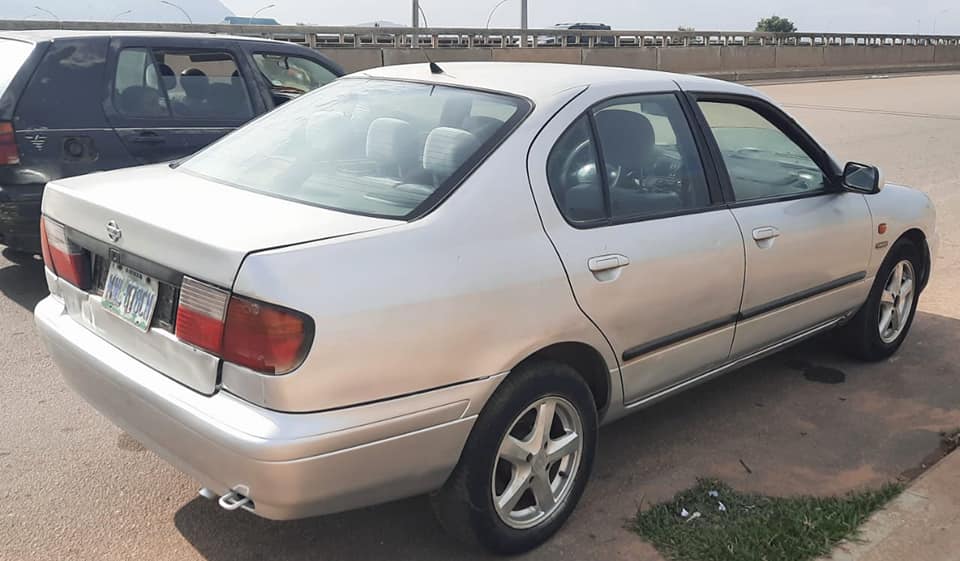 A picture of Nissan Primera. Automatic Gear. 2001 Model. Nigerian Used. In Good